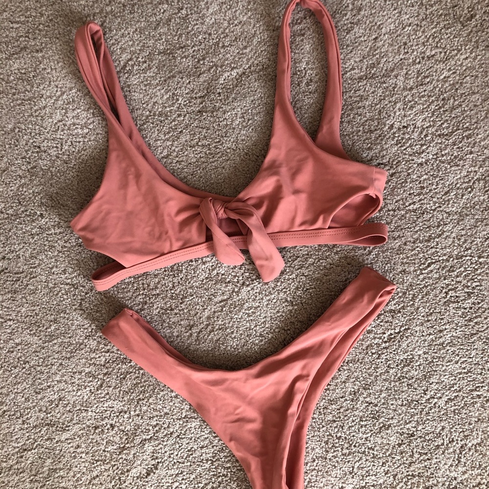 NWOT blush pink bikini set